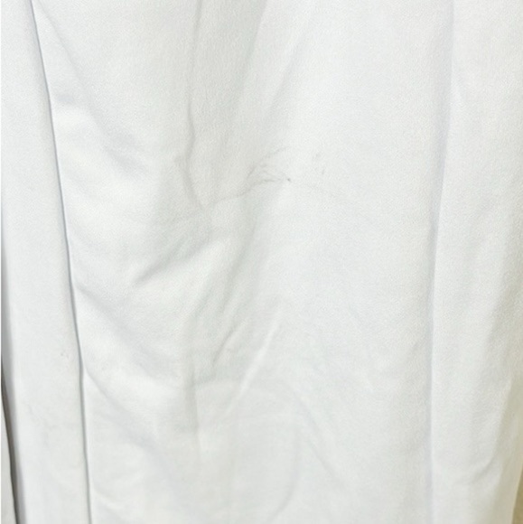 White Wide Leg Jumpsuit with Elastic Sleeve and with optional belt size XL - Picture 15 of 15